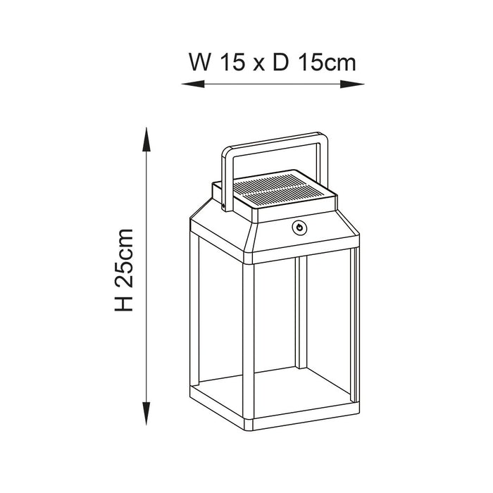 Endon Lighting 96931 Linterna Medium Table Light