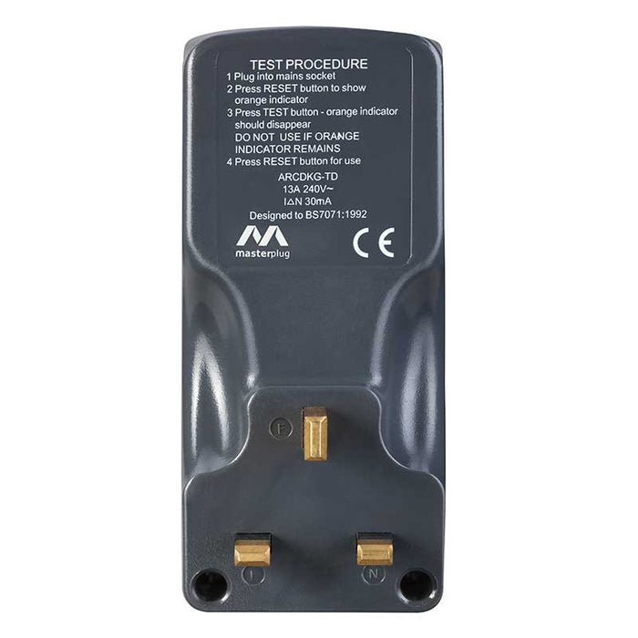 Masterplug ARCDKG Safety RCD Adaptor 13A