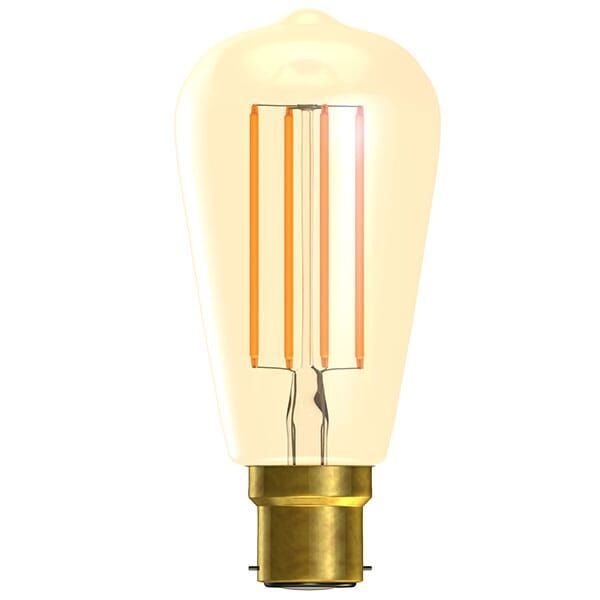 Bell Lighting 01461 LED 4W Vintage Amber Squirrel Cage - BC - 2000K