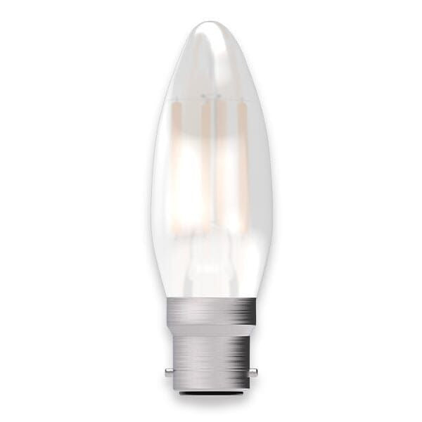 Bell Lighting 05312 LED 4W Dimmable Satin Filament Candle - BC - 2700K