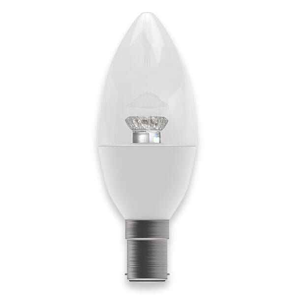 Bell Lighting 05821 LED 6W Clear Candle - SBC - 2700K