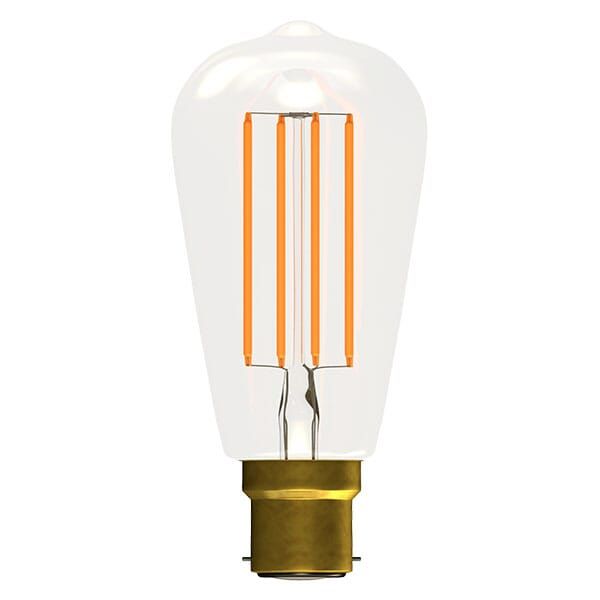 Bell 60132 4W LED Filament Squirrel Cage Clear Dimmable - BC, 2700K