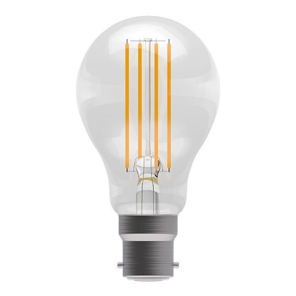 Bell Lighting 60183 LED 12W Dimmable Clear Filament GLS - BC - 2700K