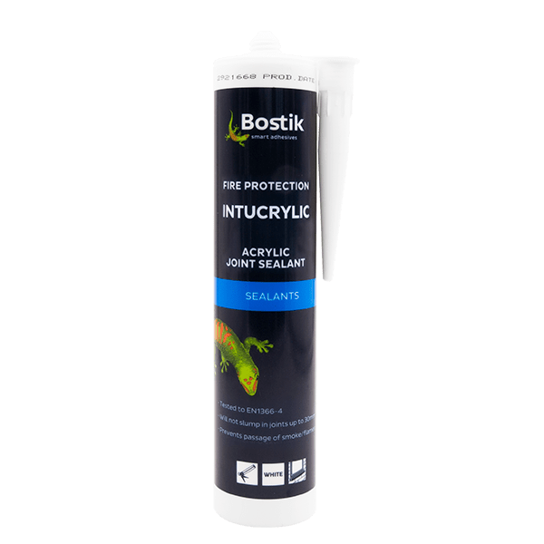 Unicrimp BTKFPIA300W FIRE RESISTANT ACRYLIC SEALANT - 300ML