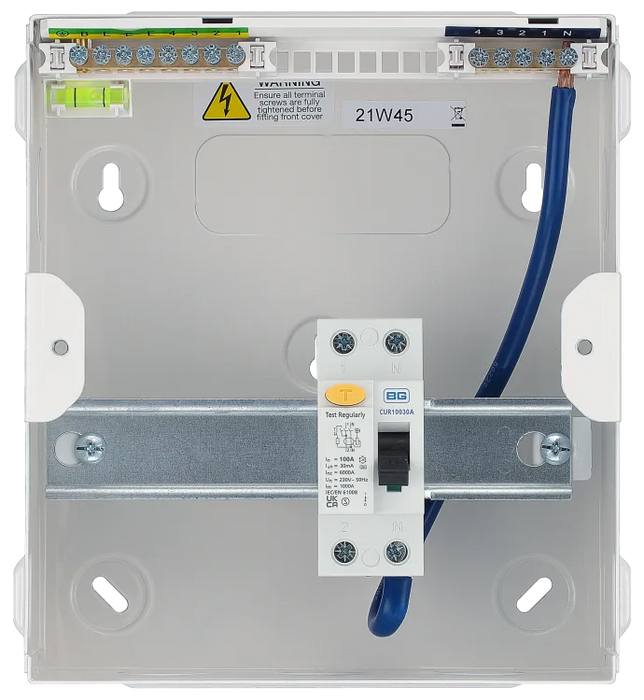 BG CFURSW10007A 6 Module  4 Way 100A Type A RCD Board