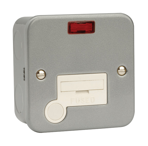 Click Scolmore CL053 13A Fused Connection Unit With Neon And Optional Flex Outlet