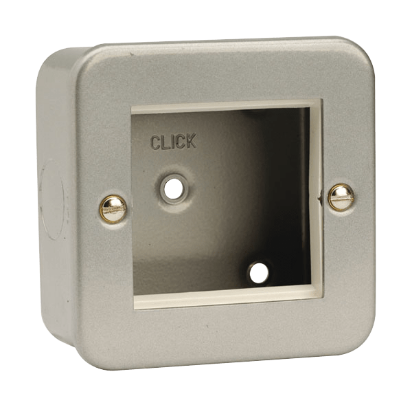 Click Scolmore CL311 Single Plate (Twin Media Module Aperture)