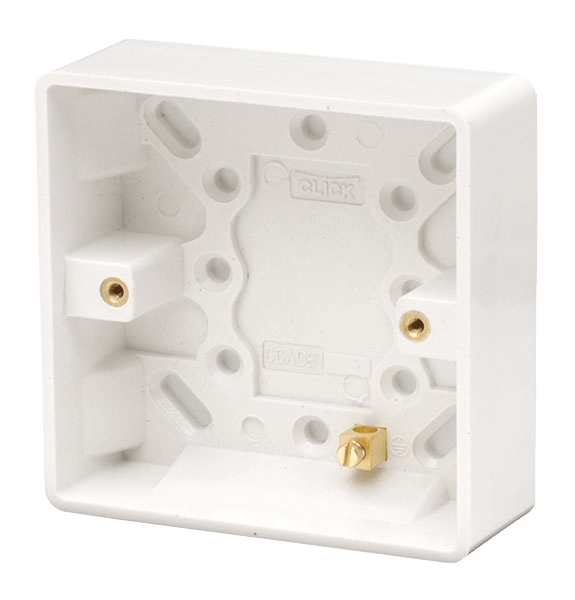 Click Scolmore Mode CMA081 1 G 25mm Moulded Pattress Box