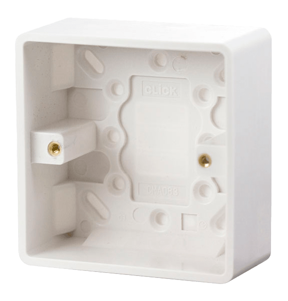 Scolmore Click Mode CMA083 1-Gang 35MM Pattress Box