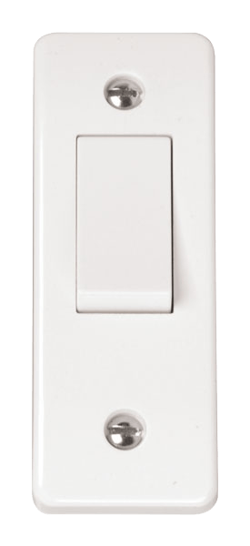 Click Scolmore CMA171 1G 2W 10A Architrave Plate Switch