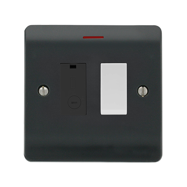 Click Scolmore CMA2652AG 13A Double Pole Switched Lockable Fused Connection Unit With LED