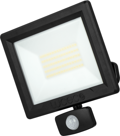 Luceco EFLD50B40P 50W 4000K Led Floodlight  with PIR