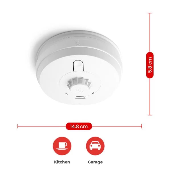 Aico Ei144E 230V Heat Alarm Mains Powered with Battery