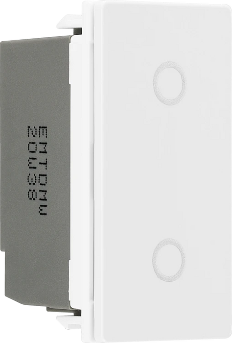 BG Nexus EMTDMW Intelligent LED Touch Dimmer Euro Module 100W White