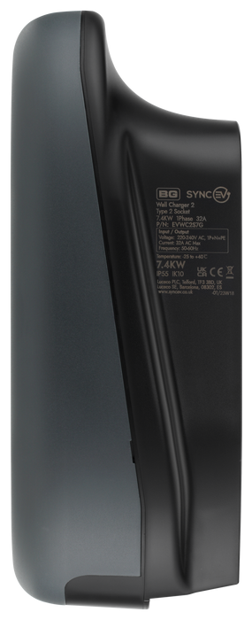 BG SyncEV EVWC2S7G EV Charger 7.4kW 32A Socket Mode 3 WiFi