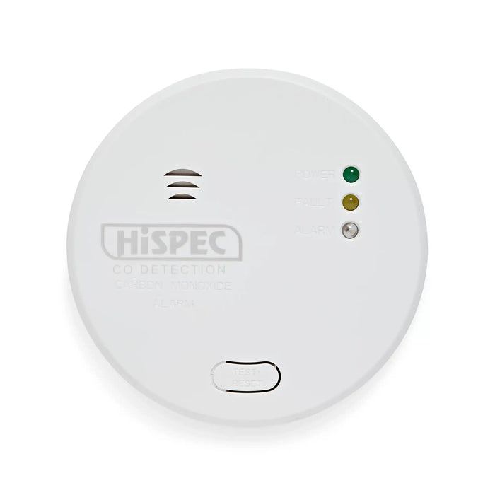 Hispec HSSA/CO/RF10-PRO Radio Frequency Fast Fix Mains Carbon Monoxide Detector with 10yr Rechargeable Battery Backup