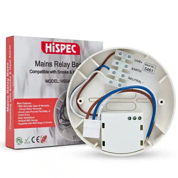 Hsipec HSSA/RB Mains Relay Base