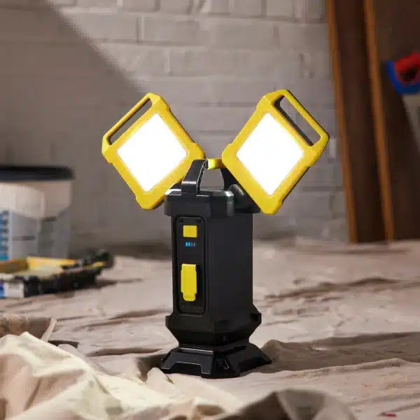 Hispec HSSL/20LEDWL-R Site Light 2x10W Adjustable Rechargeable Work Light