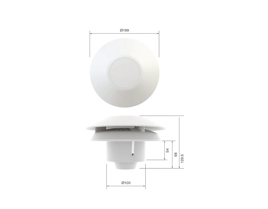 Greenwood Unity CV2GIP 100mm Continuously Running Low Energy Extractor Fan