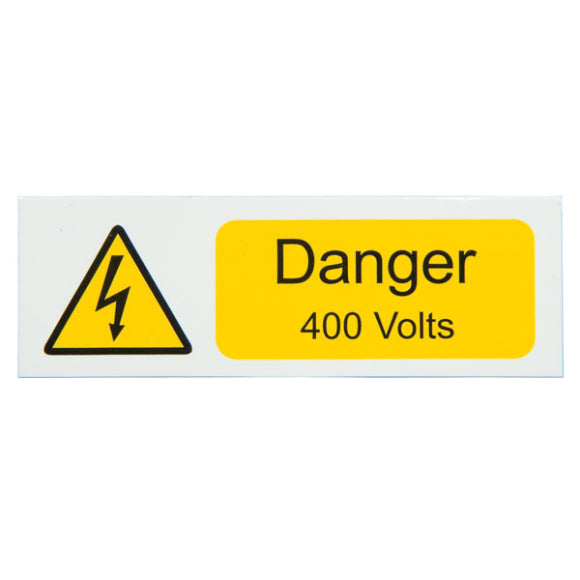 iSigns IS28100R Danger 400 Volts Label Pack of 250