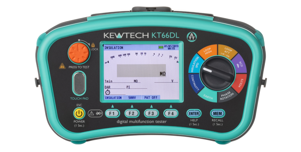 Kewtech KT66EV Multifunction Tester & EV Adapter Kit