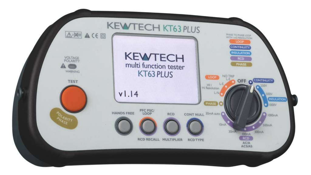 Kewtech KT63PLUS 6 in 1 Multifunction Tester