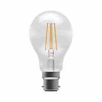 Bell Lighting 60051 6W LED Filament Clear GLS Dimmable - BC, 4000K