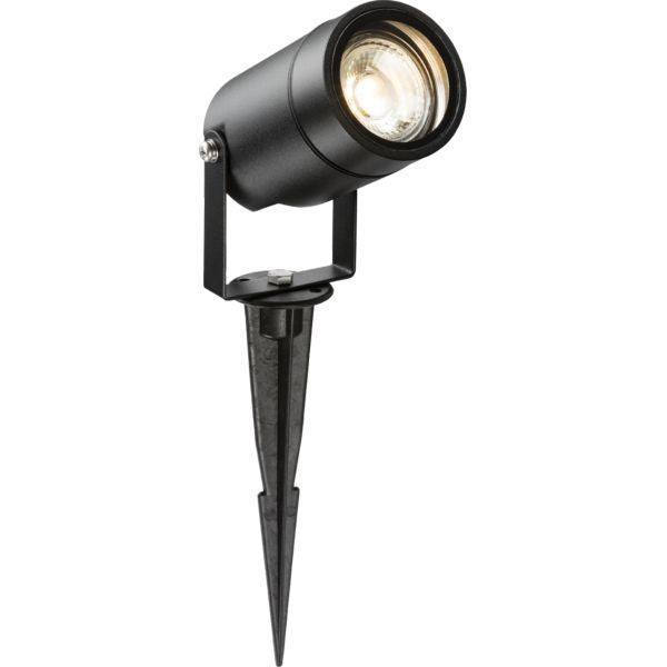 Knightsbridge SPIKEGUBK 230V IP65 GU10 Spike Light Black