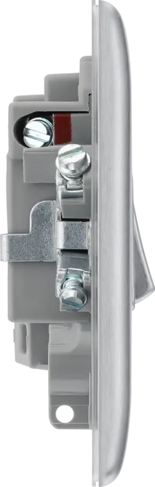 BG Nexus NBS50 13A Switched Fused Spur Brushed Stainless