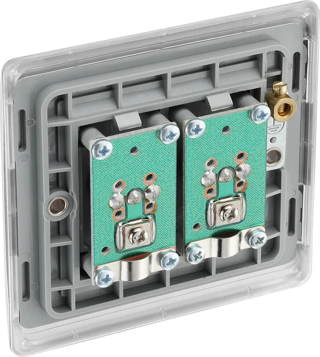 BG Nexus NBS66 Double, TV/FM Coaxial Socket