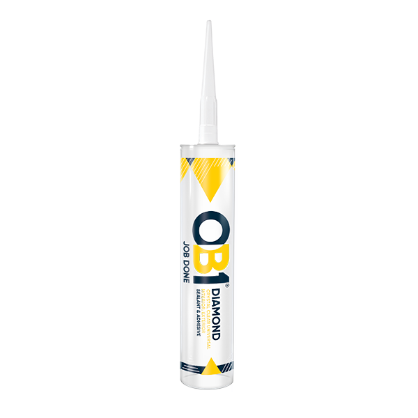 Uncrimp OB1DUSA290CC OB1 Diamond Crystal Clear Multi-Surface Sealant & Adhesive - Clear 290ml Cartridge