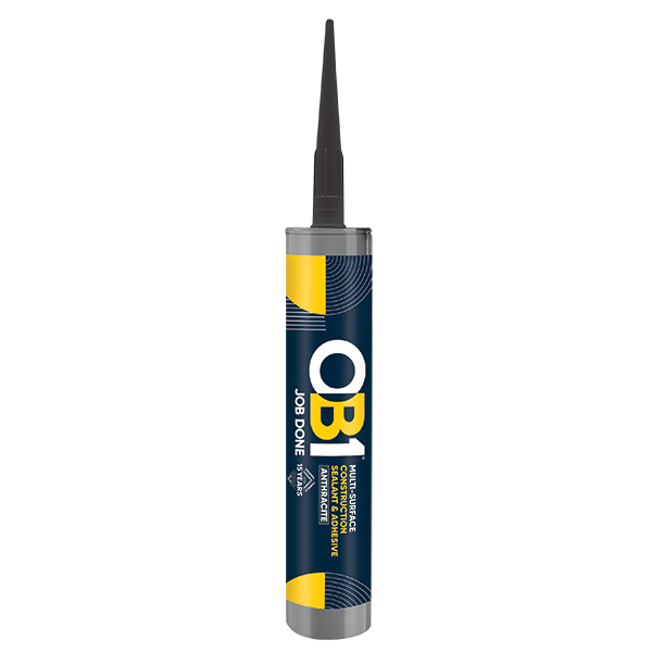 Unicrimp OB1SCS290A OB1 MULTI-SURFACE CONSTRUCTION SEALANT & ADHESIVE ANTHRACITE 290ML