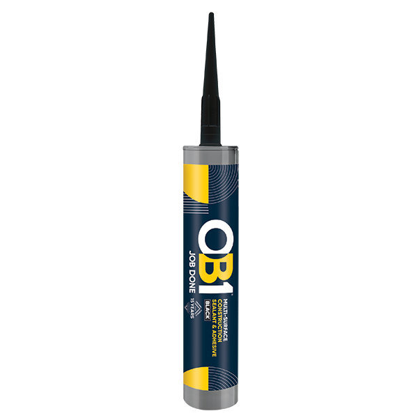 Unicrimp OB1SCS290BL OB1 MULTI-SURFACE CONSTRUCTION SEALANT & ADHESIVE BLACK 290ML