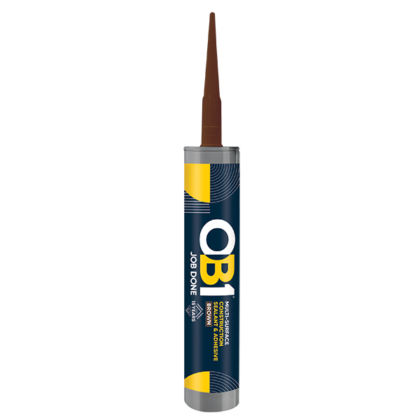 Unicrimp OB1SCS290B OB1 MULTI-SURFACE CONSTRUCTION SEALANT & ADHESIVE BROWN 290ML