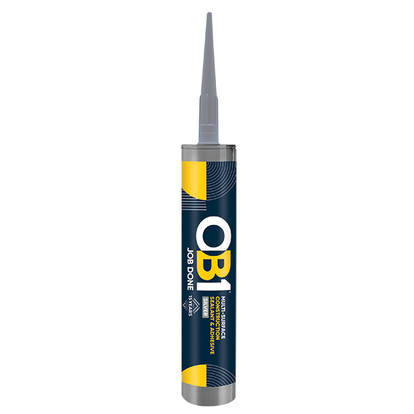 Unicrimp OB1SCS290S OB1 MULTI-SURFACE CONSTRUCTION SEALANT & ADHESIVE SILVER 290ML