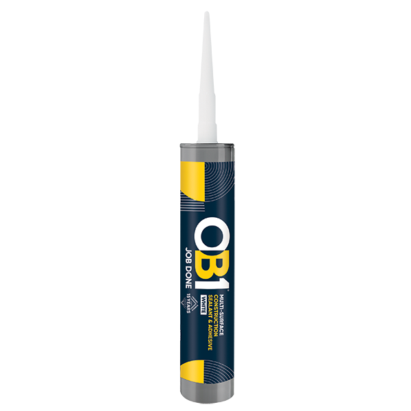 Unicrimp OB1SCS290W OB1 MULTI-SURFACE CONSTRUCTION SEALANT & ADHESIVE WHITE 290ML