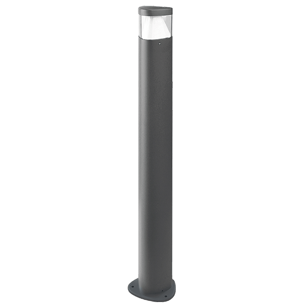 Ovia OV2714W7GY 7W Triangular Maxi LED Bollard 3000K