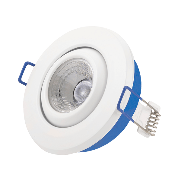 Ovia OV5705WH5CD 5.5W LED IP65 ADJUSTABLE DOWNLIGHT WITH EXTERNAL FLOW DRIVER - 4000K - WHITE