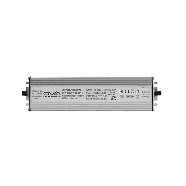 Ovia OVCG24V100IP67 100W 24V Constant Voltage LED Driver IP67 Compact