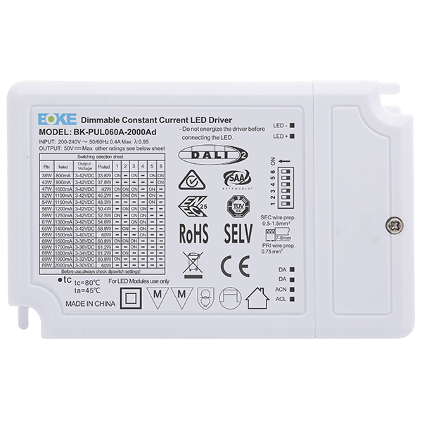 Ovia OVCGMF0002 240V~ 38-69W 3 in 1 Multi-function Dimmable Constant Current LED Driver