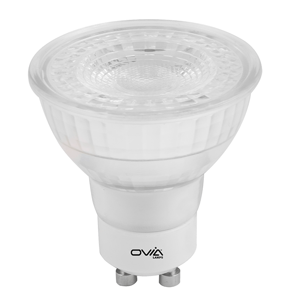 Ovia OVLA1011W4D 4.9W GU10 Glass Dimmable LED Lamp WW