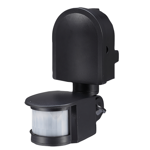 Ovia OVPIR002BK Wall Mounted Multi-Directional 180° PIR IP44 Black