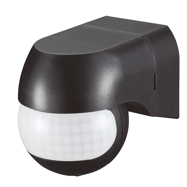 Ovia OVPIR003BK Wall Mounted Rotatable 180° PIR IP44 Black