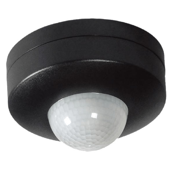 Ovia OVPIR006BK Surface Mounted 360° PIR IP44 Black