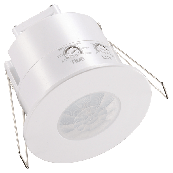 Ovia OVPIR009WH Recessed 360° Low Profile Flush PIR With Manual Override White