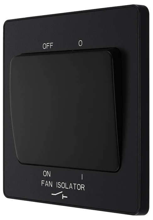 BG Evolve PCDMB15B 10A 3P Fan Isolator Matt Black