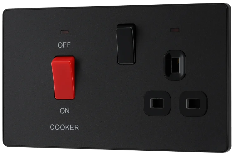 BG Evolve PCDMB70B Cooker Control Socket Matt Black