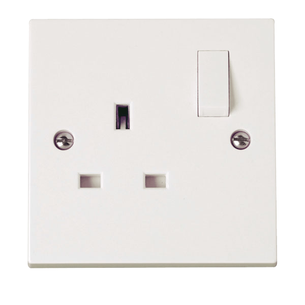 Click Scolmore Polar PRW035 13A 1G DP Switched Socket Outlet