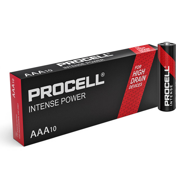 Duracell Procell Intense AAA PX2400 Batteries 10 Pack