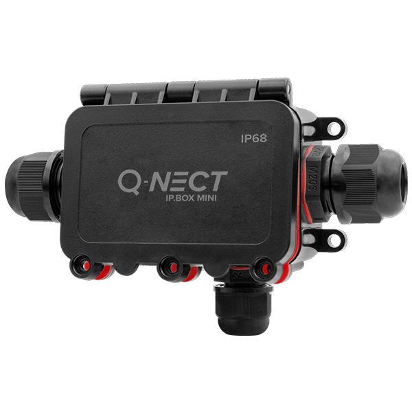 Unicrimp QOE8343BLK 4P 3W IP68 (M16+M20) Connection Box